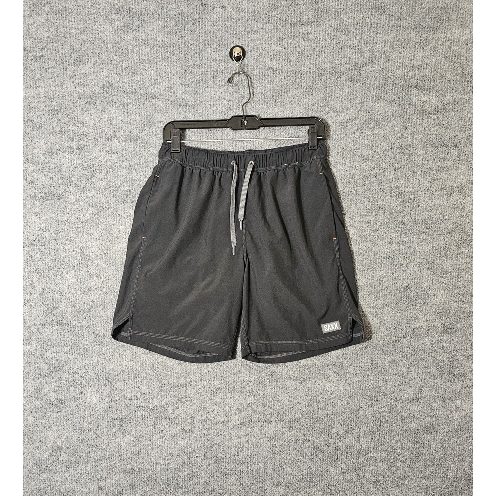SAXX Swim Trunks Mens Small Oh Buoy 2N1 Ballpark Pouch 7" Black